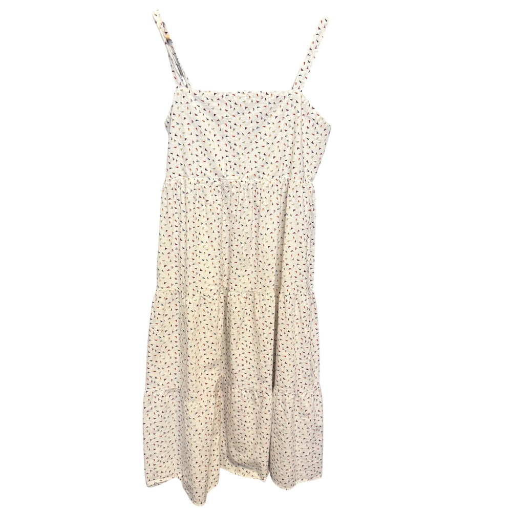 Vineyard Vines‎ Sailboat Print Cotton Dress Sleeveless Tiered XS